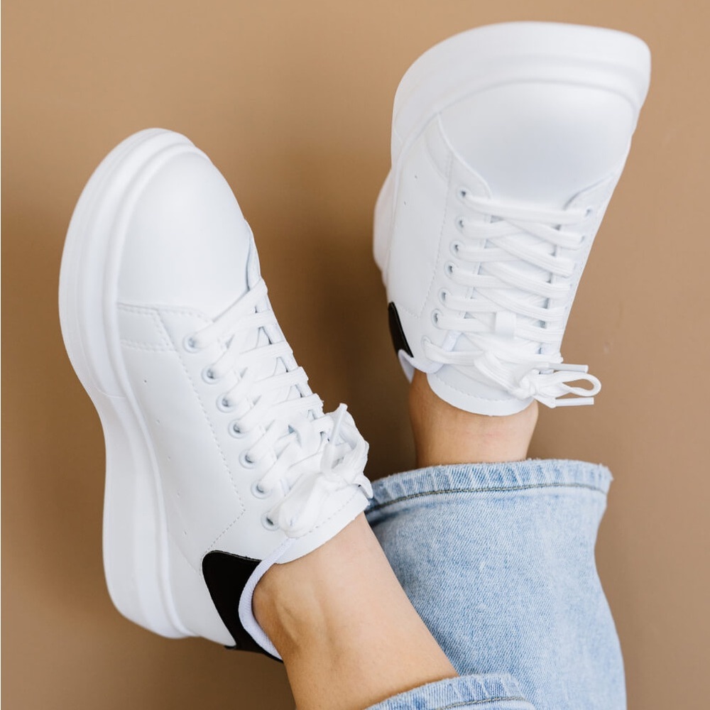 White Platform Sneaker